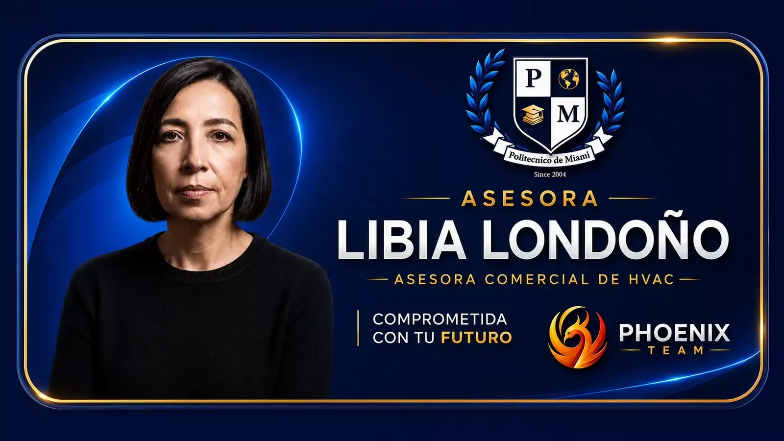 Libia Londoño, asesora comercial de HVAC del Politécnico de Miami