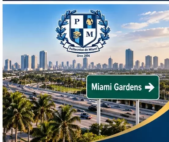 Fachada exterior del Politécnico de Miami en Miami, Florida